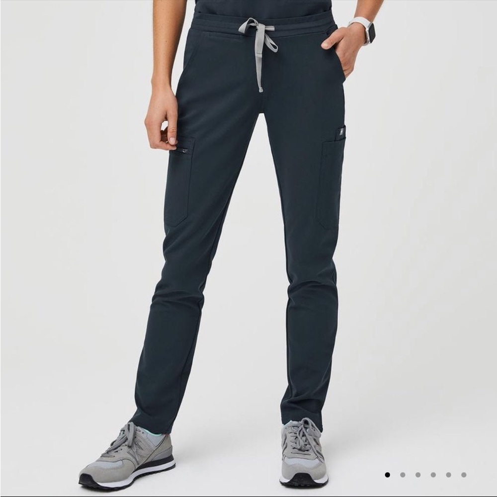 FIGS Yola Skinny Scrub Pants Dark Harbor (Dark Teal) Size XS